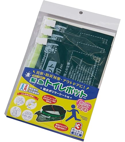 Amazon.co.jp: サニタクリーン 防災避難用品 簡単トイレセット (密閉式