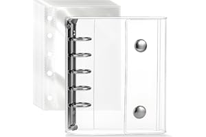 推しライフ シール帳 透明 M5サイズ ボンボンドロップ シール 対応 バインダー＆シール台紙 (10枚セット 3層構造)