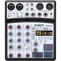 Amazon | BOMGE4チャンネル99DSPエコーdjオーディオサウンドミキサー