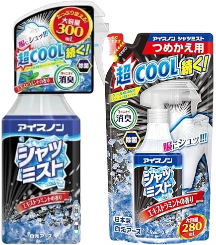 Amazon.co.jp: アイスノン シャツミスト エキストラミントの香り 大