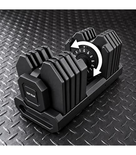 Amazon | Eisenlink 可変式ダンベル 5~20kg 16段階調整 1kg刻み 角形