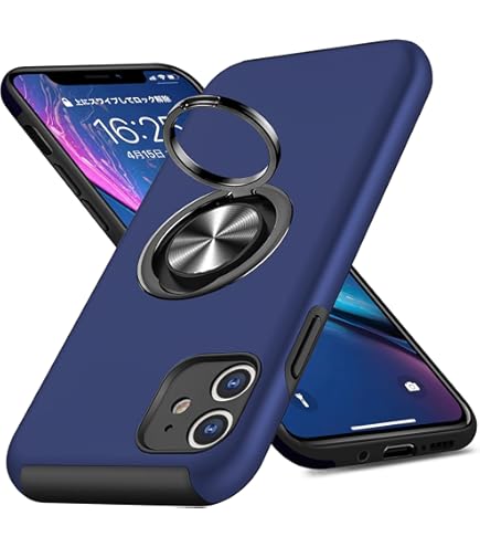 Amazon.co.jp: iPhone 12 Mini用 ケース リング付き PC TPU 耐衝撃