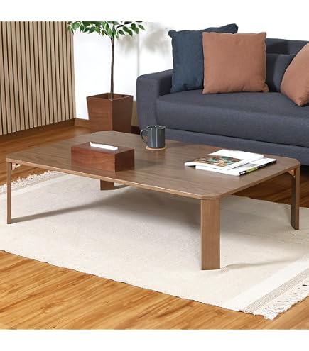 Amazon｜ローテーブル ちゃぶ台 折りたたみ コンパクト ナチュラル 幅