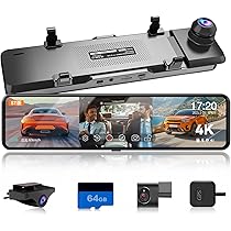 ドライブレコーダー JADO JADO ドライブレコーダー ミラー型 4K 前後カメラ デジタル