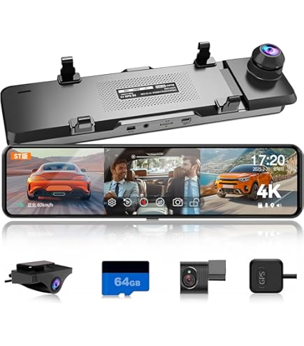 【33%値引き】新品未開封JADO ドライブレコーダー ミラー型 G850-ST Amazon | JADO ドライブレコーダー ミラー型 3カメラ 4K録画 ドラレコ