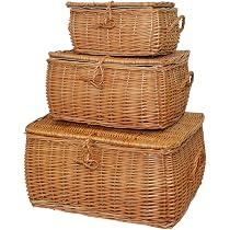 Amazon.co.jp: ポッテリとした カワイイ フタ 付き かご 収納 