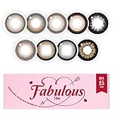 【公式ストア限定】 カラコン Fabulous 1day ファビュラス ワンデー【10枚】NO.5ブラック PWR:±0.00 DIA:15.0mm 【度あり/度なし】