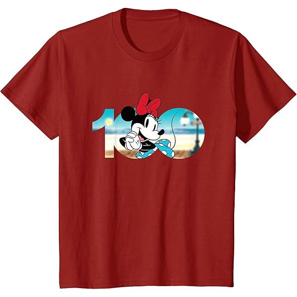 Amazon | ディズニー 100周年記念 ミッキーマウス D100 ロゴ Tシャツ