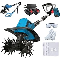 Amazon | 2026革新型 電動 耕運機 21v 強力ハイパワー 4枚刃 耕幅200mm