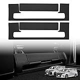 Cartist アルファード40系 ヴェルファイア40系 に適用 キックガード フットサイド 後部座席 プロテクター ALPHARD VELLFIRE 40系 2023年6月-現行 ドア保護 カスタム 車種専用設計 キズ防止 汚れ防止 蹴り防止 アクセサリー 内装ハーツ カスタムハーツ フロント用 運転席用&助手席用 PUレザー 4PCSセット（ブラック）