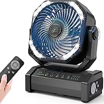 Amazon | 【自動首振り＆20000mAh】 扇風機 キャンプ アウトドア 充電