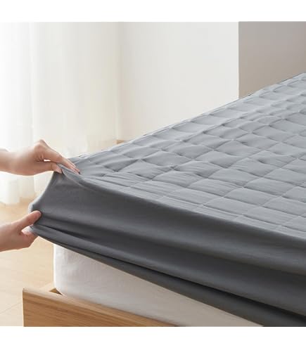 Amazon｜防水ボックスシーツ 綿100％ マットレスカバー ベッドシーツ