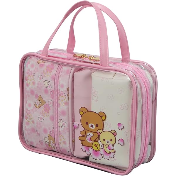Amazon.co.jp: トラベルポーチセット リラックマ 7122 RK47.ベージュ
