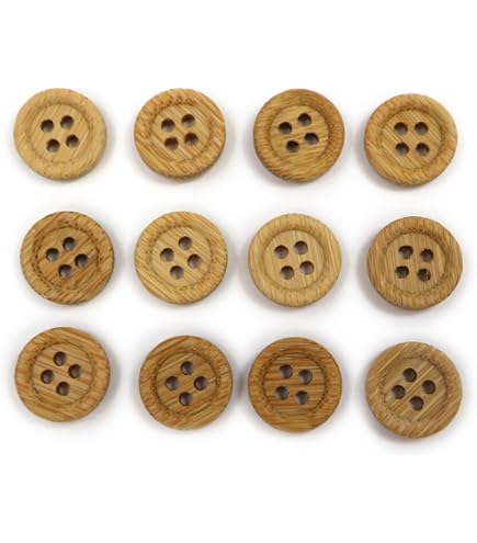 Amazon | きらきらぷんぷん 丸 B-077 ウッドボタン 2穴 ナチュラル
