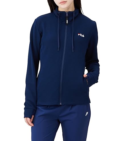 フィラ　FILA　テニスウェア　レディース　フルジップパーカー　M　ネイビー フィラ（FILA）（レディース）テニスウェア レディース