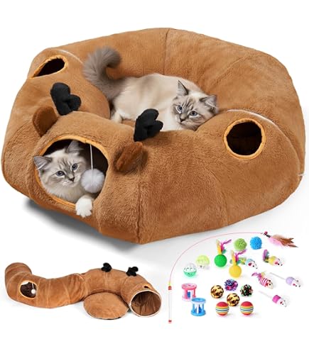 Amazon.co.jp: カインズ(CAINZ) もこもこトンネル アイボリー : ペット用品
