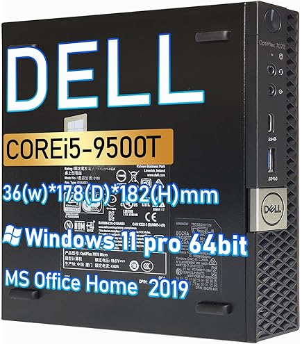 Amazon.co.jp: 【整備済み品】 Dell 超ミニPC OptiPlex 7080