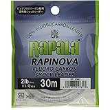 Rapala(ラパラ) リーダー ラピノヴァ ショックリーダー フロロカーボン 30m クリア RFL30M