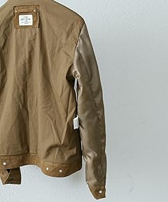 Goat Suede Jean Jacket 7560-605-6019: Brown Goat Suede Jean Jacket 7560-605-6019: Brown