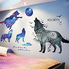 Amazon ハッピー ライフ Happylife ウォールステッカー 動物 狼 はがせる壁紙 おしゃれ シール 壁飾り ウォールステッカー オンライン通販 Amazon ハッピー ライフ Happylife ウォールステッカー 動物 狼 はがせる壁紙 おしゃれ シール 壁飾り ウォールステッカー オンライン通販