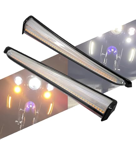 Amazon | HDBUBALUS バイク LED ロワー フェアリング グリル ターン