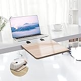 デスクエクステンダー WiViVi 23*24cm 折り畳み式 デスク 拡張 クランプ 後付け キーボード トレイ 拡張テーブル 疲労を和らげる 肘置き 板 の取り付けが簡単 (木地, 23*24)