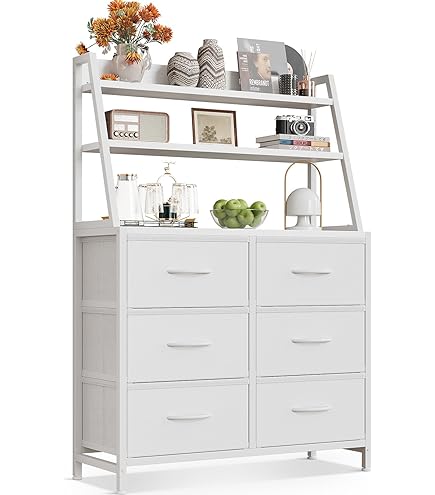 Amazon｜SINNONAKA ハイチェスト 3段木製ディスプレイラック付き