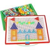 Amazon ペグボード パズル 玩具 知具 ペグ ペグ 296個 ジグソーパズル おもちゃ