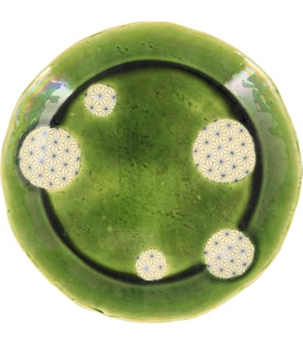 Amazon｜瀬戸焼 中島塩草 「 織部のうつわ 」 8寸皿 大皿 約直径24cm