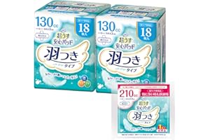 (Amazon.co.jp Exclusive) Reflation Ultra Thin Safe Pad with Feathers, 4.4 fl oz (130 cc), 18 Sheets x 2 (Bonus Included)