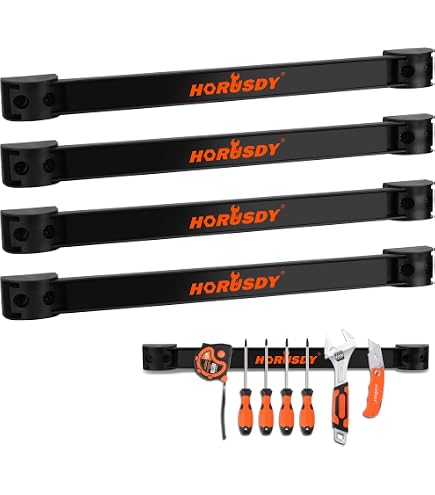 2 Pack Heavy Duty Magnetic Hooks – Garage Chainsaw Organizer, RV Tool Storage, Anti-Slip Coated, Holds 10 Lbs On Flat Steel Surfaces