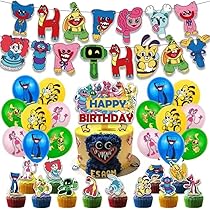 未使用　イエロー　ケーキ 飾り ガーランド 誕生日 HAPPY BIRTHDAY イエロー］HAPPY BIRTHDAY バースデーガーランド フラワー