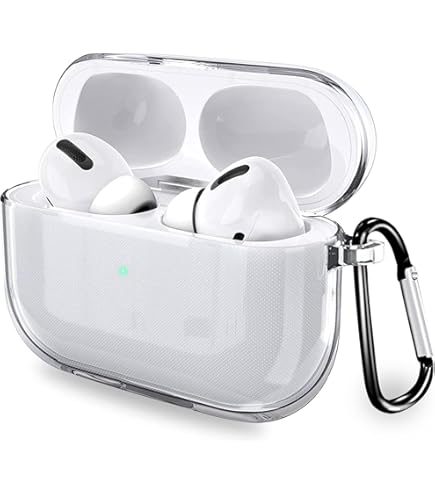 即購入⭕️即日発送⭕️AirPodspro2 本体 充電ケース・クリアカバーケース付 AirPods Pro/ Pro 2 (第2世代) ケース 充電ケース 透明クリアカバー