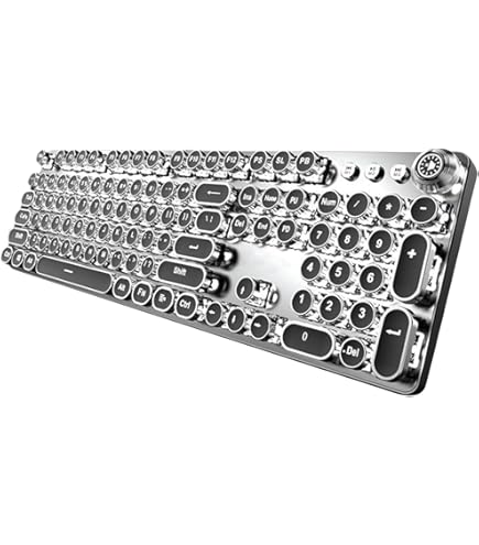 タイプライター式ゲーミングキーボード　赤軸　ホワイト Amazon | ゲーミングキーボード 赤軸 メカニカルキーボード