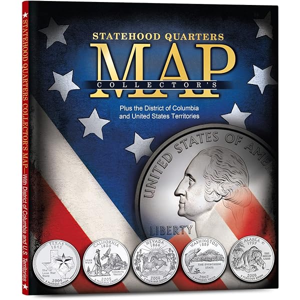 Amazon | Statehood Quarters Map | Whitman Pub. Llc | Coins & Medals