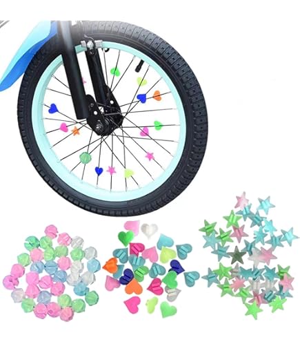 Amazon | yuchurey スポークアクセサリー 可愛い星 自転車ビーズ