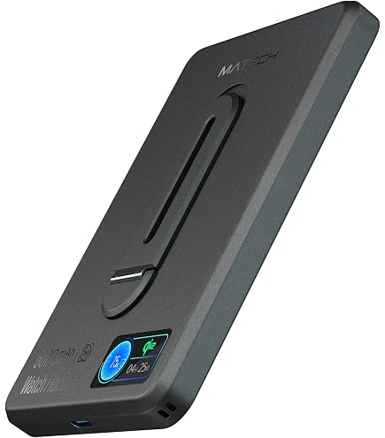 Amazon | MATECH Qi2 モバイルバッテリー マグセーフ 超薄型 小型 軽量
