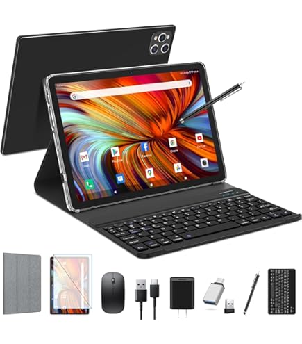 タブレット10.1 Inch Android 14 キーボード付き Amazon.co.jp: 2025 タブレット Android 14 タブレット 10インチ