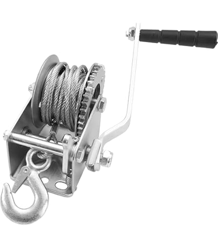 チルホール　800kg新品 Amazon.co.jp: 三方良し ハンドウインチ800kg フック付 5m 10m 20m 30m