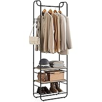 ハンガーラック　新品 Amazon｜AEEZO ハンガーラック メタルラック 幅91×奥行45.7×高さ