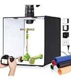 Amazon | PULUZ 80cm超大型撮影ボックス 3本LEDパネル 14000LM 調光式