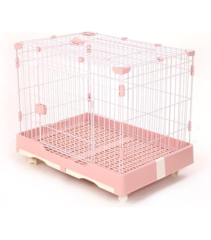 ピンクの小動物用ケージ 中型 ピンクの小動物用ケージ 中型