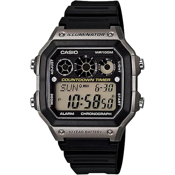 Amazon | Casio Illuminator 10年バッテリーカウントダウンタイマー