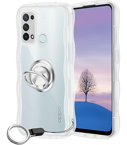 Amazon.co.jp: OPPO Reno5 A ケース クリア ウェーブ TPU波状の