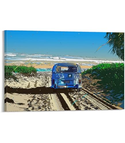 Amazon.co.jp: 鈴木英人「パラダイス ベイ」 ウォールアート 部屋飾り