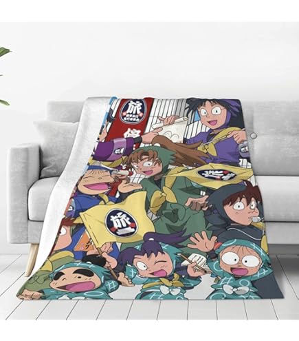 Amazon｜忍たま乱太郎 毛布 シングル 夏用 ブランケット フランネル