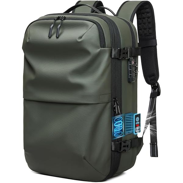 Amazon.co.jp: 真空圧縮バックパック 60L大容量 拡張可能 パスワード