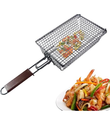 Amazon.co.jp: 焼き網 グリルネット 焼きグリル 炭火焼き器 BBQ網