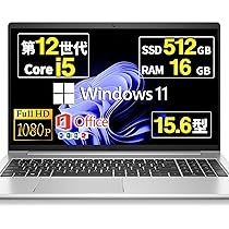 Amazon.co.jp: 【整備済み品】 ノートパソコン Probook 450 G9 15.6