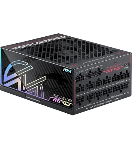 Amazon | MSI MPG A1000GS PCIE5 II、完全モジュラーゲーミング1000W